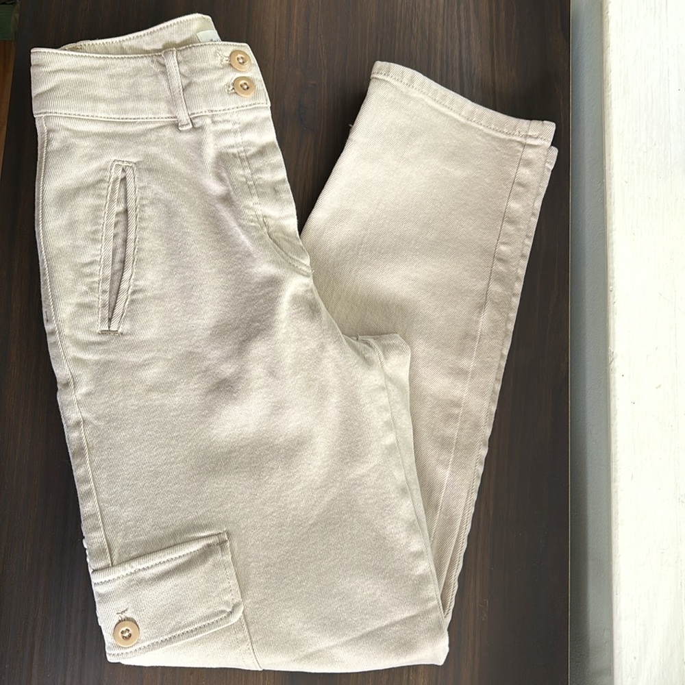 Aritzia Wilfred Cargo Pants Cream White Size 0